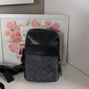 🖤EUC Coach Gotham #CC090 Adjustable Unisex Use Crossbody Shoulder Bag, Black